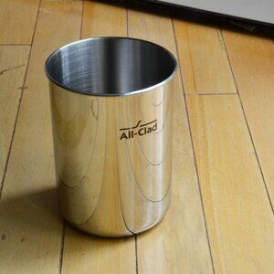 All Clad Stainless Steel Kitchen Utensils Holder Caddy Canister